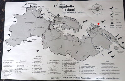 TOURIST MAP OF CAMPOBELLO ISLAND