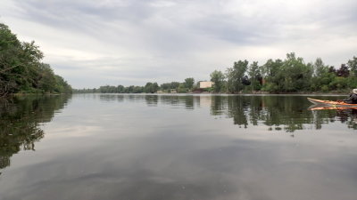 VIEW WEST TOWARDS OTTAWA ON QUEBEC SIDE OF ISLAND