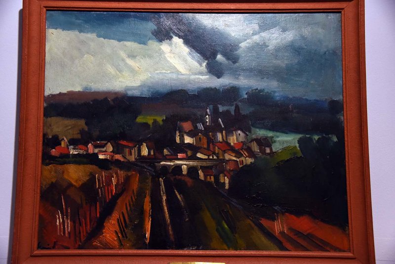 View of a Small Town (1910-1911) - Maurice de Vlaminck - 7609