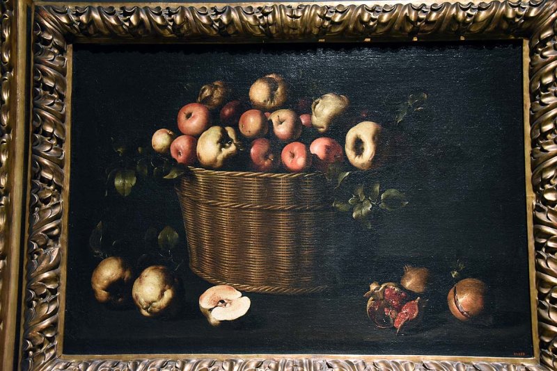 Basket with Apples Quinces and Pomegranates (1643-1645) - Juan de Zurbarn - 0796