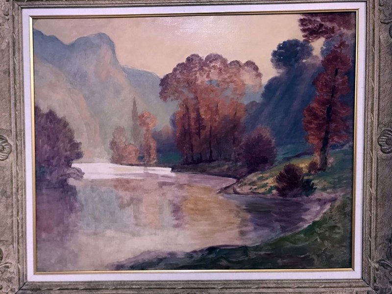 Landscape with Lake and Red Trees (19-20th c.)- Claude Emile Schuffenecker - 3615