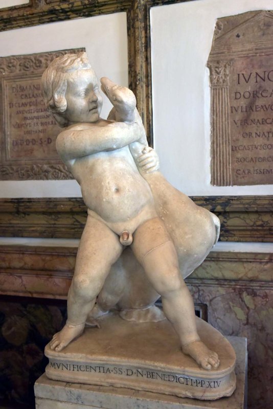 Statue of a Child Strangling a Goose (110-160 AD) - Attributed to Boethos of Chalcedon - 2242