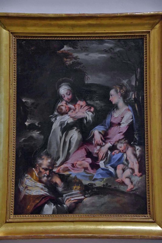 Santa Caterina da Siena con il Bambino, la Madonna e San Giovannino (16-17th c) - Francesco Vanni - 3686