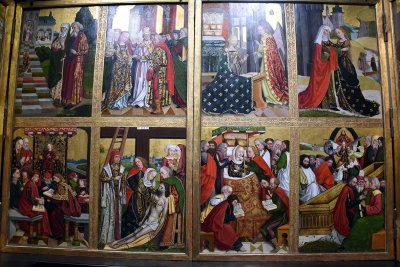 Scenes from the life of the Virgin and childhood of Jesus (1499) - Wings of the Hamburg Cathedral Altarpiece - 7154