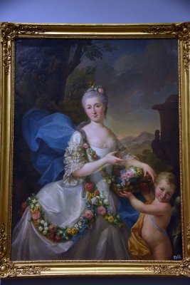 Portrait of Apolonia Poniatowska and Her Son Stanislas as Flora and Cupid (1757) - Marcello Bacciarelli - 7205