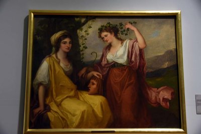 Portrait of Domenica Morghen and Maddalena Volpato as Muses of Tragedy and Comedy (1791) - Angelica Kauffmann - 7218