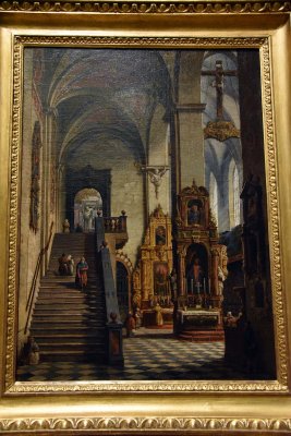 Interior of the Dominican Church in Krakow (1849) - Marcin Zaleski  - 7238