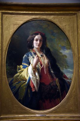 Portrait of Katarzyna Branicka, Countess Potocka in oriental costume (1854) - Franz-Xaver Winterhalter - 7257