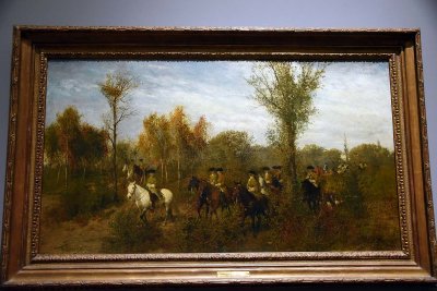 Cavalcade in a Birch Grove (1870-1871) - Maksymilian Gierymski - 7368