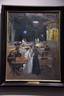 Parisian Caf by Night (after 1890) - Ludwik de Laveaux - 7421