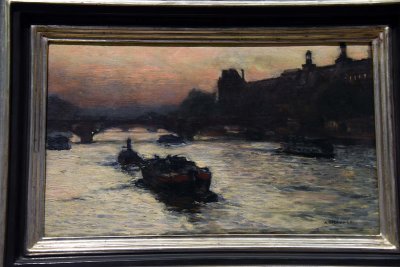 Evening on the Seine (1892-1893) - Aleksander Gierymski - 7427