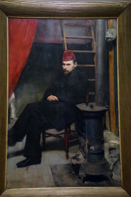 Portrait of the Sculptor Konstanty Laszczka (1894) - Jzef Mehoffer - 7492