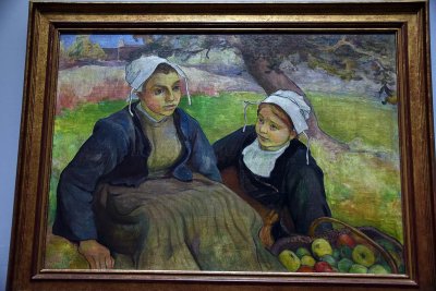 Two Breton Women with a Basket of Apples (1897) - Wladyslaw Slewinski - 7543