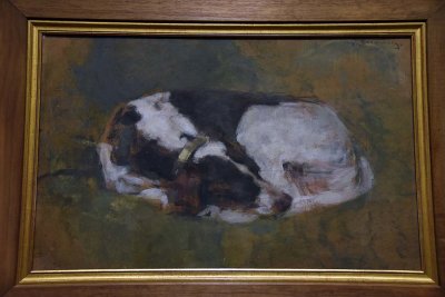 Sleeping Dog (before 1902) - Olga Boznanska - 7550