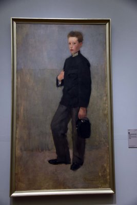 Portrait of a Boy in Secondary School Uniform (1890) - Olga Boznanska - 7558