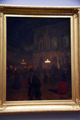 Opera House by Night in Paris (1891) - Aleksander Gierymski - 7431