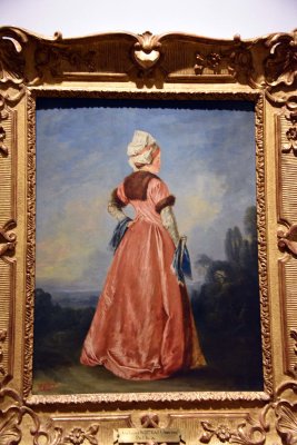 Court Lady. Called Polish Lady (18th c.) - Jean-Antoine Watteau - 7731