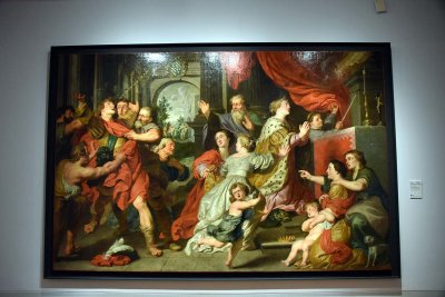 Saint Elizabeth of Hungary Praying for the Conversion of Berthold von Leinbach (1633) - Pieter van Lint ? - 7788
