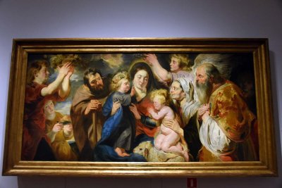The Holy Family with the Family of Saint John the Baptist (1616-1617) - Jacob Jordaens - 7790