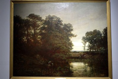 Landscape with a Pond (1861) - Charles-Franois Daubigny - 3682