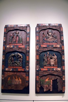 Compartments from a retable of the Childhood of Christ (13th c.) - Anonymous, Castile - 0559