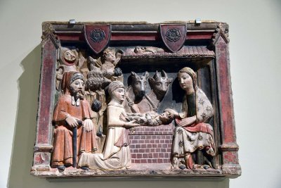 Retaule de la Mare de Déu. Navititat (th c.) - Mestre d'Albesa - 0573