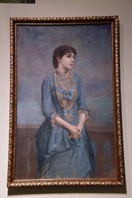 Portrait of Lluïsa Dulce i Tresserra, Marquise of Castellflorite (1885) - Antoni Caba - 0981