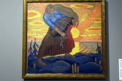 Linda Carrying a Rock (1917) - Oskar Kallis - Musée d'Art d'Estonie, Tallinn - 5423