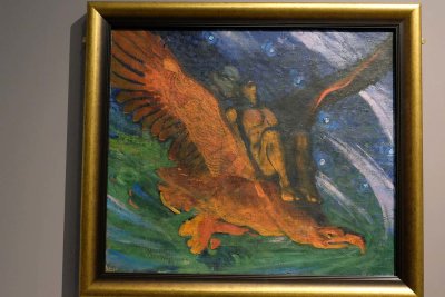 Kalev sur le dos de l'aigle (1917) - Oskar Kallis - Musée d'Art d'Estonie, Tallinn - 5425
