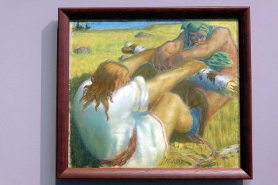 Kalevipoeg et Sorts luttant (1915) - Alexander Mulber - Musée d'Art d'Estonie, Tallinn - 5433