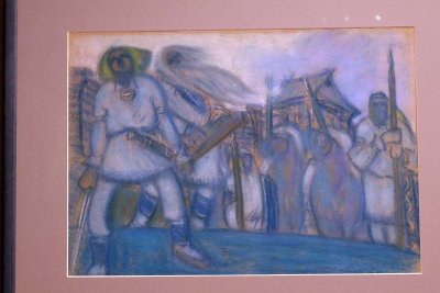 Kalevipoeg et les guerriers (1915-1917) - Välko Tuul - Musée d'Art d'Estonie, Tallinn - 5435