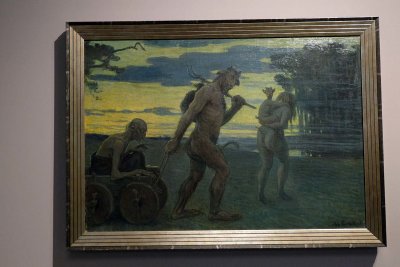 Au premier chant du coq (1905) - Janis Rozentals - Musée national des Beaux-Arts de Lettonie, Riga - 5437