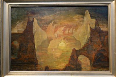 Le Soleil au Crépuscule. Motif de chant populaire (1916) - R. Perle - Musée national des Beaux-Arts de Lettonie, Riga - 5472