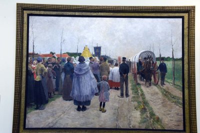 Peasants Awaiting the Return of the Pilgrims (1892) - Frans van Leemputten - 1211