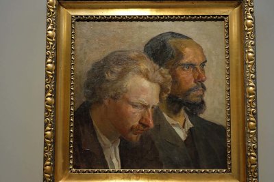 Double portrait. Ou Le Pessimiste et lOptimiste (1911) - Adomas Varnas - Muse dArt de Lituanie, Vilnius - 5550
