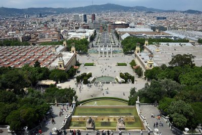 View of Barcelona from Montjuic, Avinguda de la reina Maria Cristina  - 1467