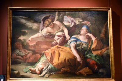 Hagar and Ishmael in the Desert Comforted by the Angel (1690) - Francesco Solimena - 3625