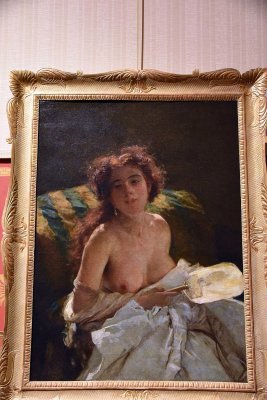 Lady with a Fan (1873) - Domenico Morelli - 3664