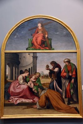 Adorazione dei magi; St Elena (1520) - Andrea Sabatini detto Andrea da Salerno - 3418