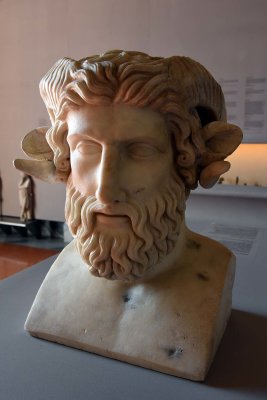 Herm of Zeus Amon (1st c. AD) - Herculaneum - 3904