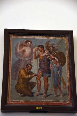Injured Aeneas - triclinium (banqueting-hall) of the House of Sirico. Pompeii - 3974