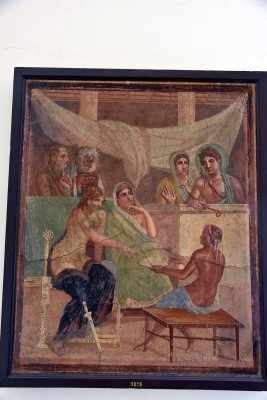 All characters in the story of Admetus help in reading Apollo's prophecy - House of the Tragic Poet - Pompeii - 3985