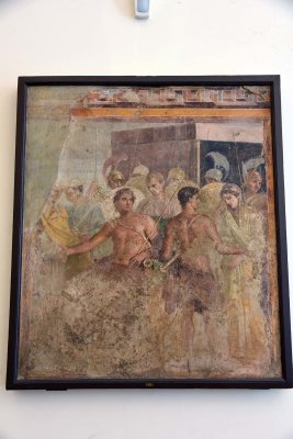 Achilles is forced to give up Briseis to Agamemnon - House of the Tragic Poet - Pompeii - 3989