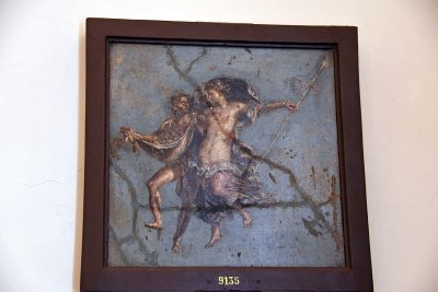 Coppia volante, Menade e un Satiro - House of the Dioscuri - Pompeii - 4021