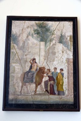 Europe on the Bull - oecus (banqueting-hall) of the House of Jason. Pompeii - 4085