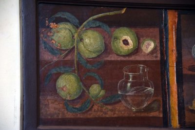 Ramo di pesche e bicchiere d'acqua - Herculaneum - 4216