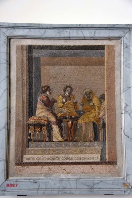 Scena di commedia: la consultazione della fattucchiera - Villa cosiddetta di Cicerone - Pompeii - 4293