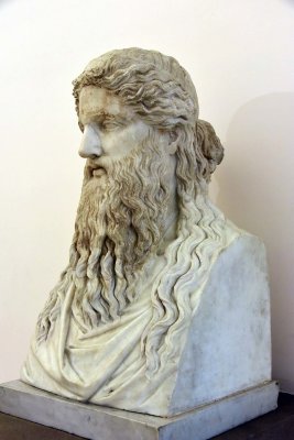 Dionysus (Sardanapalus type) - on a modern herm - Mid 2nd c. AD copy of a Greek original of the end of the 4th c. BC - 4409