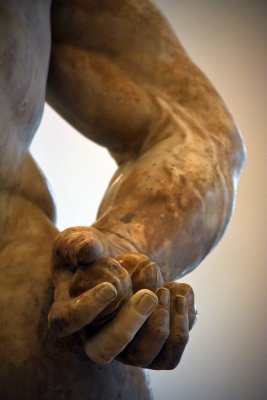 Hercules at rest (detail) - Roman copy, end 2nd - early 3rd c. AD, from a Greek original of 2nd half of 4th c. BC - 4470
