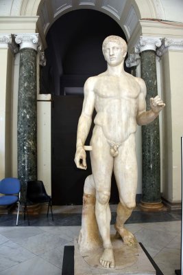 Statue of the Doryphoros (young spear-bearer) - Samnite Palestra, Pompeii - 1st quarter of the 1st c. AD - 4501
